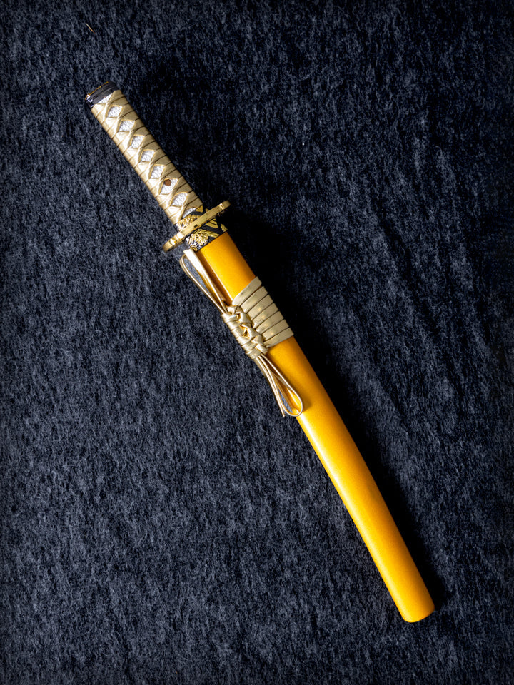 15-inch Gold Dragon Mini Katana